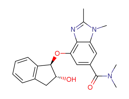 4-(trans-2,3-dihydro-2-hydroxy-1-indenyloxy)-6-(N,N-dimethylaminocarbonyl)-1,2-dimethyl-1H-benzimidazole