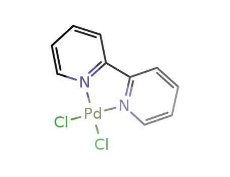 Molecular Structure of 14871-92-2 ((2,2'-BIPYRIDINE)DICHLOROPALLADIUM(II))
