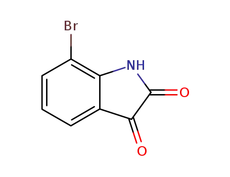 Molecular Structure of 20780-74-9 (7-BROMO-1H-INDOLE-2,3-DIONE)