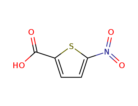 6317-37-9,5-Nitrothiophene-2-carboxylic acid,5-Nitro-2-thienylcarboxylic acid;5-Nitro-2-thiophenecarboxylic acid;2-Carboxy-5-nitrothiophene;5-NTCA;NSC 41707;