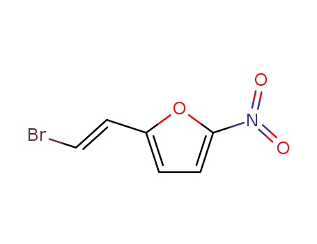 Molecular Structure of 59563-51-8 (Furan, 2-(2-bromoethenyl)-5-nitro-, (E)-)