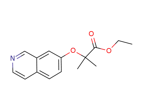 2-(isoquinolin-7-yloxy)-2-methyl-propionic acid ethyl ester