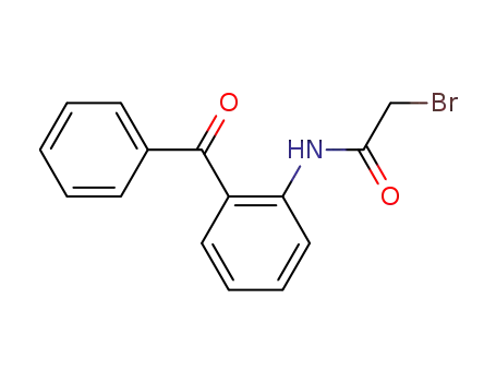 Molecular Structure of 14439-71-5 (N-(2-Benzoylphenyl)-2-bromoacetamide)