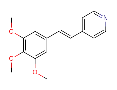 (E)-1-(4-pyridyl)-2-(3,4,5-trimethoxyphenyl)ethene