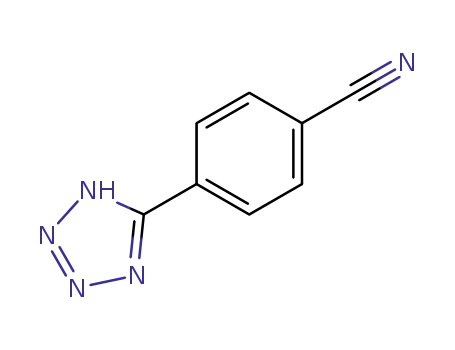Molecular Structure of 14389-10-7 (4-(2H-TETRAZOL-5-YL)-BENZONITRILE)