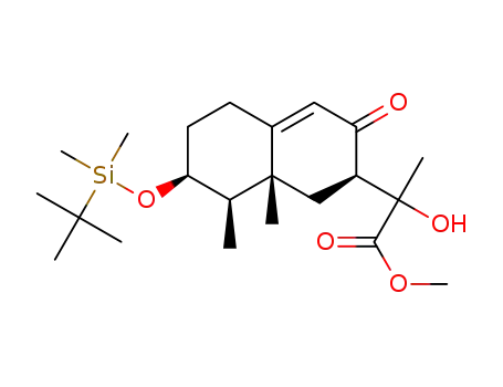 (4R,6R,7R,8S)-8-t-Butyldimethylsilyloxy-4-(1'-hydroxy-1'-methoxycarbonyl)ethyl-6,7-dimethylbicyclo[4,4,0]deca-1-en-3-one