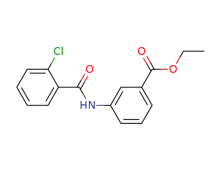 Molecular Structure of 300827-69-4 (ethyl 3-[(2-chlorobenzoyl)amino]benzoate)