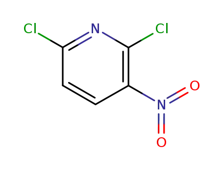 Molecular Structure of 16013-85-7 (2,6-Dichloro-3-nitropyridine)