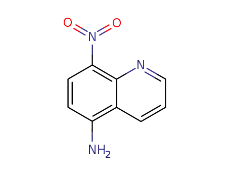 Molecular Structure of 42606-39-3 (8-Nitroquinolin-5-amine)