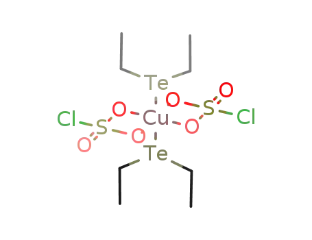 {copper(II) bis(chlorosulfate) bis(diethyl telluride)}