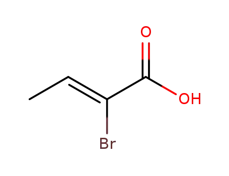 Molecular Structure of 5405-34-5 ((Z)-2-Bromo-2-butenoic acid)