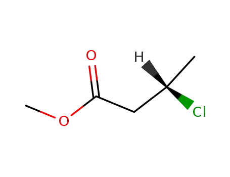 (S)-3-chloro-butyric acid methyl ester; methyl ester of/the/ dextrorotatory β-chloro-butyric acid