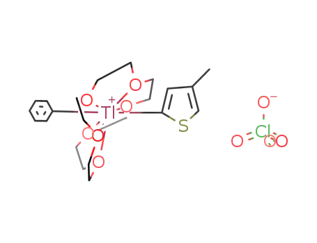 (18-crown-6)phenyl(4-methyl-2-thienyl)thallium(III) perchlorate