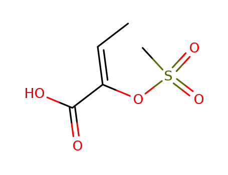 2-methanesulfonyloxy-trans-crotonic acid