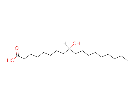 Molecular Structure of 3384-24-5 (9-hydroxystearic acid)