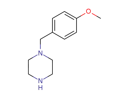 Molecular Structure of 21867-69-6 (1-(4-METHOXYBENZYL)PIPERAZINE)