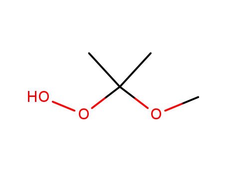 Molecular Structure of 10027-74-4 (Hydroperoxide, 1-methoxy-1-methylethyl)