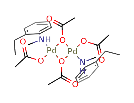 trans-di-acetato di-μ-acetato di(N-methyl ortho ethyl aniline) dipalladium(II)