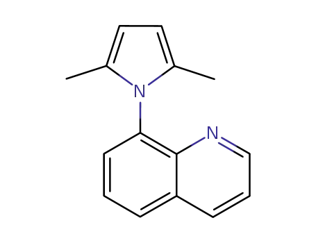 Molecular Structure of 32668-78-3 (8-(2,5-dimethyl-1H-pyrrol-1-yl)quinoline)