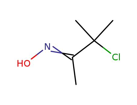 Molecular Structure of 3238-16-2 (2-Butanone, 3-chloro-3-methyl-, oxime)