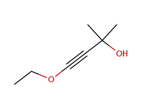 Molecular Structure of 20411-76-1 (4-ethoxy-2-methylbut-3-yn-2-ol)