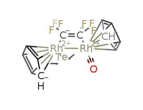 [(η(5)-C5H5)2Rh2(CO)(μ-η(1):η(1)-CF3C2CF3)(TeEt2)]