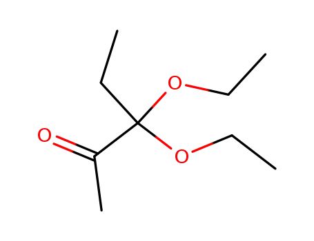 Molecular Structure of 34451-09-7 (2-Pentanone, 3,3-diethoxy-)