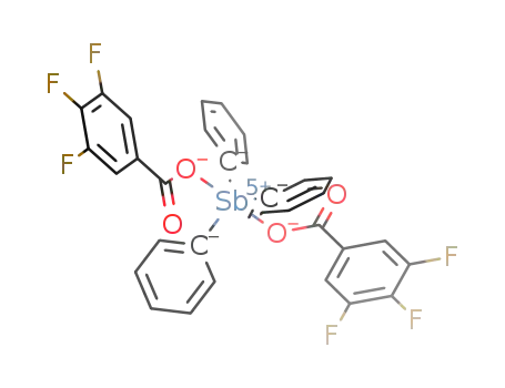 triphenylantimony bis(3,4,5-trifluorobenzoate)