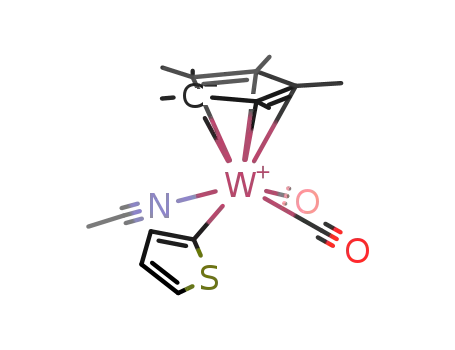 cis-Cp(*)W(CO)2(MeCN)(-2-thienyl)