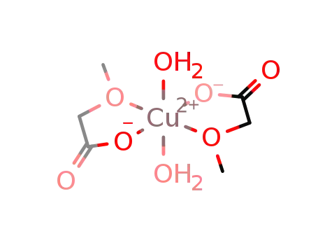 trans-diaquabis(methoxyacetato)copper(II)