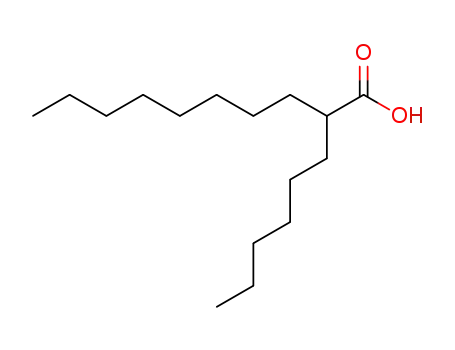 Molecular Structure of 25354-97-6 (2-HEXYLDECANOIC ACID)