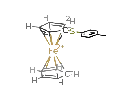 Fe(C5H5)(C5H3(2)HSC6H4CH3)