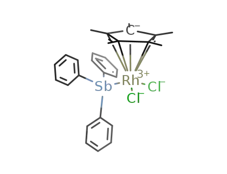 dichloro(η5-pentamethylcyclopentadienyl)(triphenylstibine)rhodium(III)