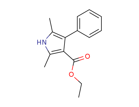 16206-31-8,ethyl 2,5-dimethyl-4-phenyl-1H-pyrrole-3-carboxylate,Pyrrole-3-carboxylicacid, 2,5-dimethyl-4-phenyl-, ethyl ester (8CI); NSC 156124