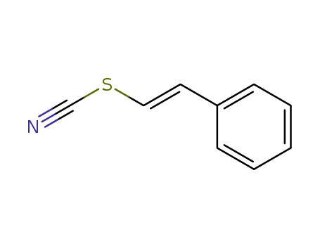 Molecular Structure of 61807-26-9 (Thiocyanic acid, 2-phenylethenyl ester, (E)-)