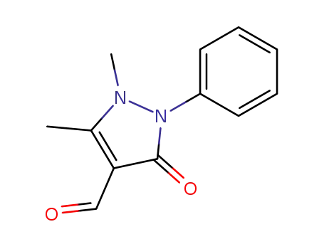 Molecular Structure of 950-81-2 (4-ANTIPYRINECARBOXALDEHYDE)