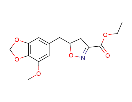 ethyl 5-(3-methoxy-4,5-methylenedioxybenzyl)-4,5-dihydroisoxazole-3-carboxylate