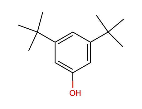 Molecular Structure of 1138-52-9 (3,5-DI-TERT-BUTYLPHENOL)