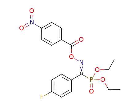 diethyl N-(4-nitrobenzoyloxy)-4-fluorobenzimidoylphosphonate