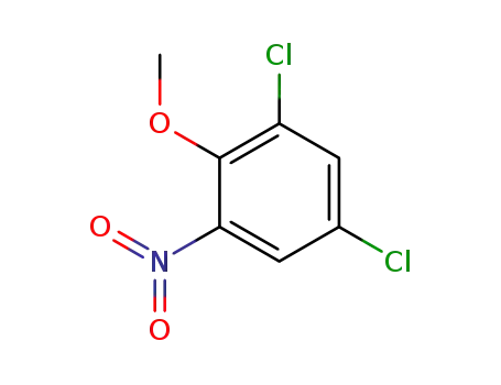 Molecular Structure of 37138-82-2 (2,4-DICHLORO-6-NITROANISOLE)