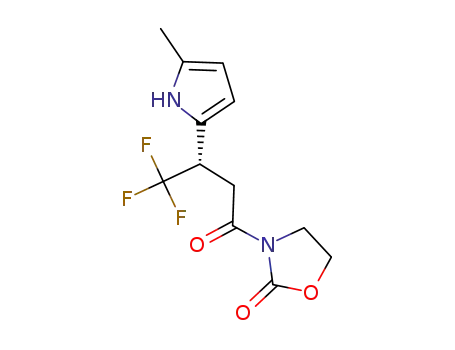 3-[4,4,4-trifluoro-3-(5-methyl-1H-pyrrol-2-yl)butyryl]oxazolidin-2-one