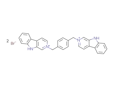 2-[4-(β-carboline-2-ium-2-ylmethyl)benzyl]-β-carboline-2-ium dibromide