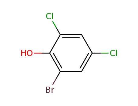 Molecular Structure of 4524-77-0 (2-bromo-4,6-dichlorophenol)