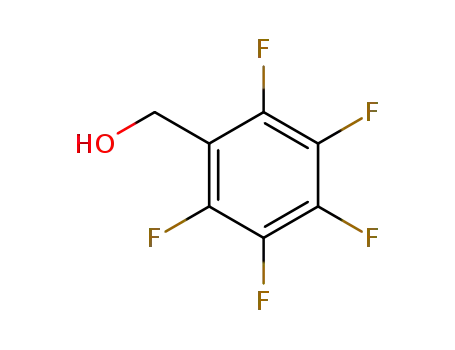 Molecular Structure of 440-60-8 (2,3,4,5,6-Pentafluorobenzyl alcohol)