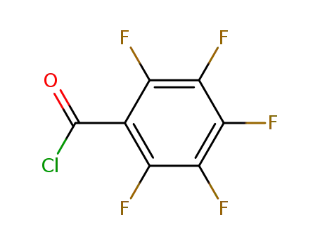 Molecular Structure of 2251-50-5 (Pentafluorobenzoyl chloride)