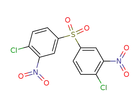 Molecular Structure of 1759-05-3 (bis(4-chloro-3-nitrophenyl) sulphone)