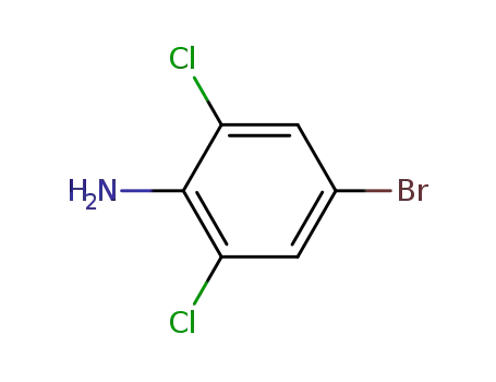 Molecular Structure of 697-88-1 (4-Bromo-2,6-dichloroaniline)