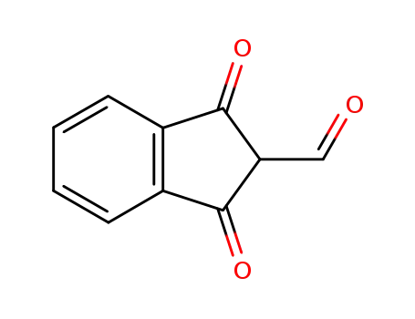 Molecular Structure of 2740-22-9 (1H-Indene-2-carboxaldehyde, 2,3-dihydro-1,3-dioxo-)