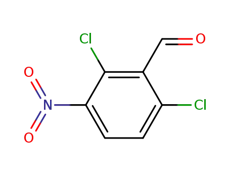 Molecular Structure of 5866-97-7 (2,6-Dichloro-3-nitrobenzaldehyde)