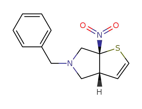 (3aR*, 6aR*)-5-benzyl-6a-nitro-4,5,6,6a-tetrahydro-3aH-thieno[2,3-c]pyrrole
